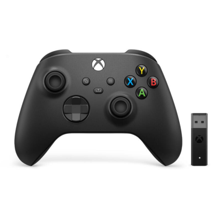 Manette Sans Fil Xbox Série X/S avec Adaptateur Xbox One sans-fil pour Windows 10 - Noir · Smarty Paris
