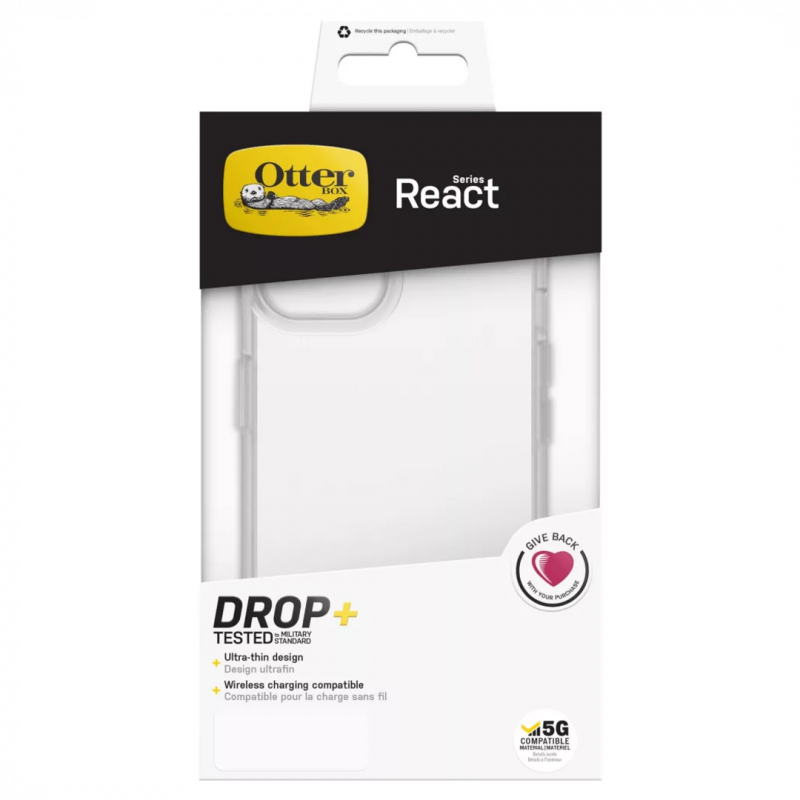 Coque de Protection Transparente OtterBox React iPhone 12 mini Coque de Protection Transparente OtterBox React iPhone 12 mini