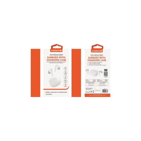Écouteurs Bluetooth + Boîtier de Chargement XSSIVE XSS-TWS13W - Blanc
