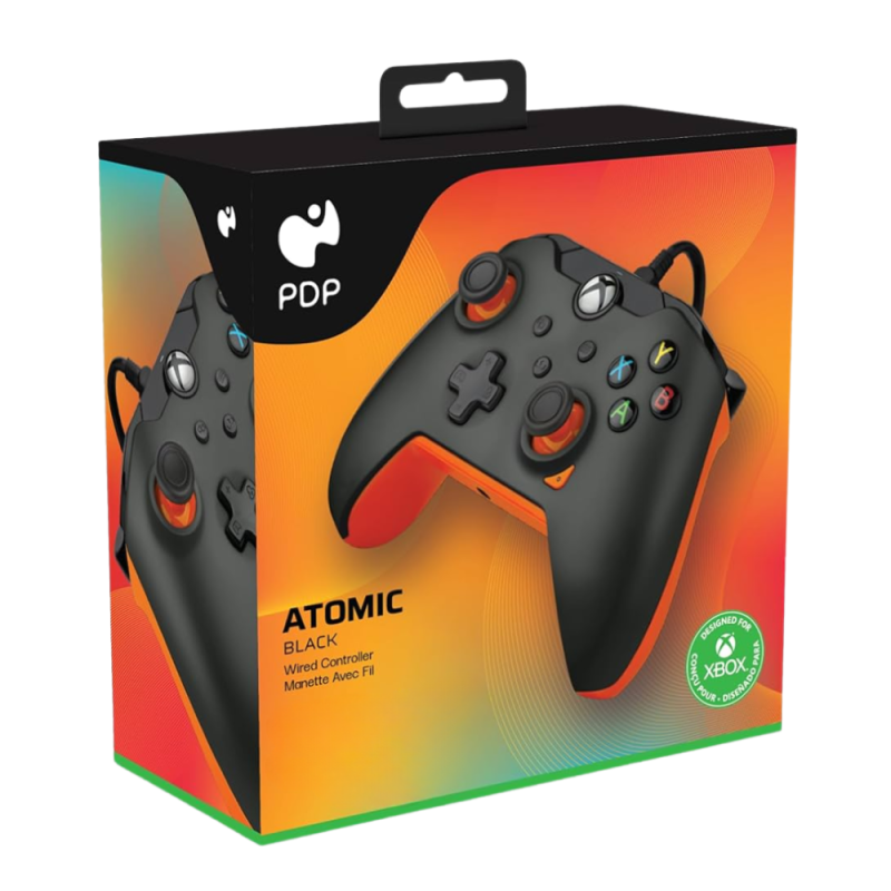 Manette Filaire Xbox Série X/S & PC PDP - ATOMIC 049-012-GO - Noir