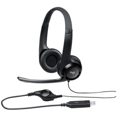 Casque Filaire pour PC/Ordinateur Portable Avec Microphone Antibruit USB-A Logitech H390 - Noir — Logitech · Smarty Paris 18e