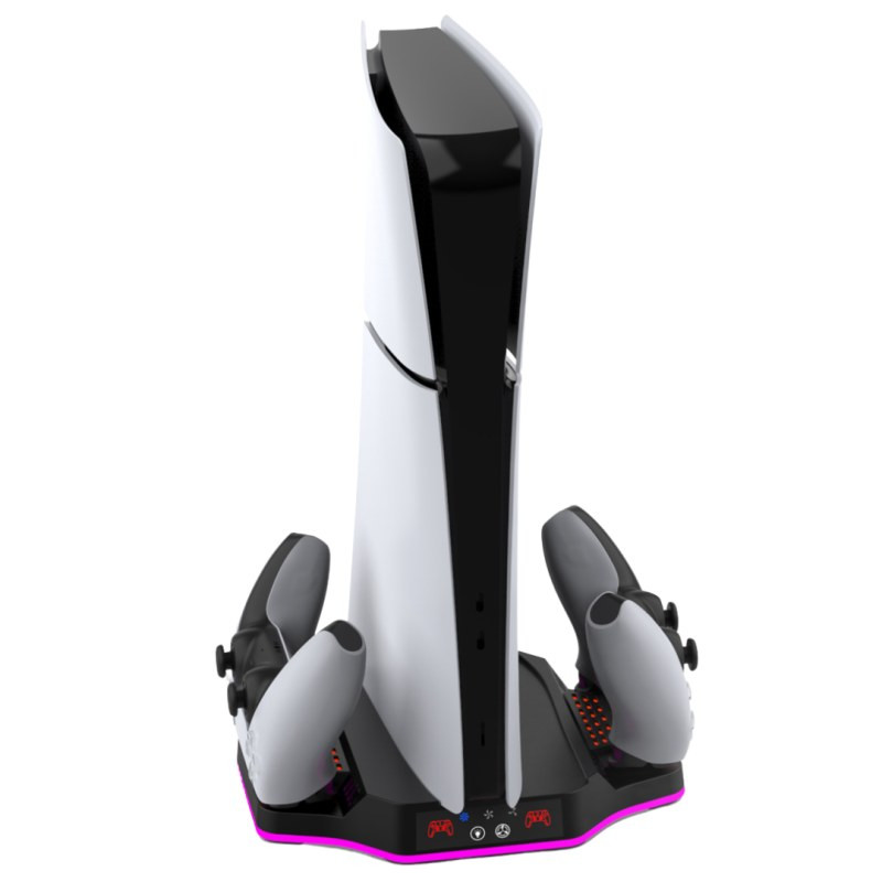 Support console Dobe TP5-3583 – PS5 Slim, RGB, refroidissement, charge 2 manettes Support console Dobe TP5-3583 – PS5 Slim, RGB, refroidissement, charge 2 manettes