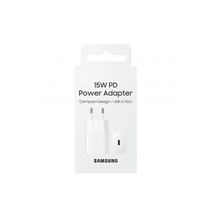 Adaptateur Secteur USB-C Samsung 15W Blanc - Retail Box (Origine) - Al
