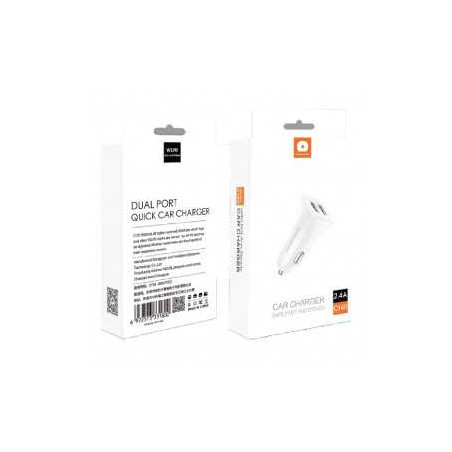 Chargeur Allume-Cigare 2 Ports USB 12W (WUW-C140) - Alimentation Ref A