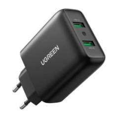 Adaptateur Secteur 2 Ports USB 3.0 - UGREEN 10216 Quick Charge 36W - N