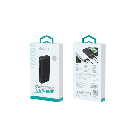 Power Bank 20000 mAh - Devia Kintone Series V2 - Blanc - Alimentation