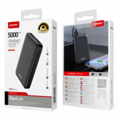 Power Bank 5000mAh - D-power P8582 - Noir - Alimentation Ref A1488 | S