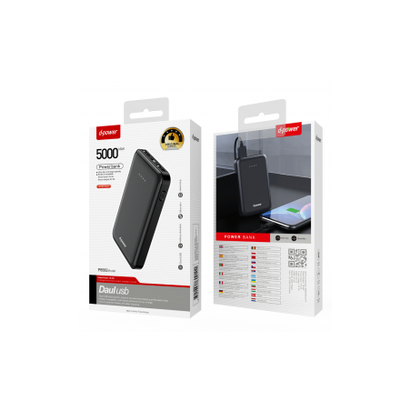 Power Bank 5000mAh - D-power P8582 - Noir - Alimentation Ref A1488 | S