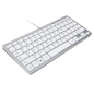 Clavier Filaire Ultra Slim Compatible avec Mac et Windows Anglais QWERTY + Francais AZERTY - Argent Clavier Filaire Ultra Slim Compatible avec Mac et Windows Anglais QWERTY + Francais AZERTY - Argent