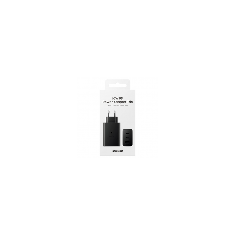 Adaptateur Secteur Samsung 65W PD Power Adapter Trio 2USB-C + USB EP-T6530NBEGEU