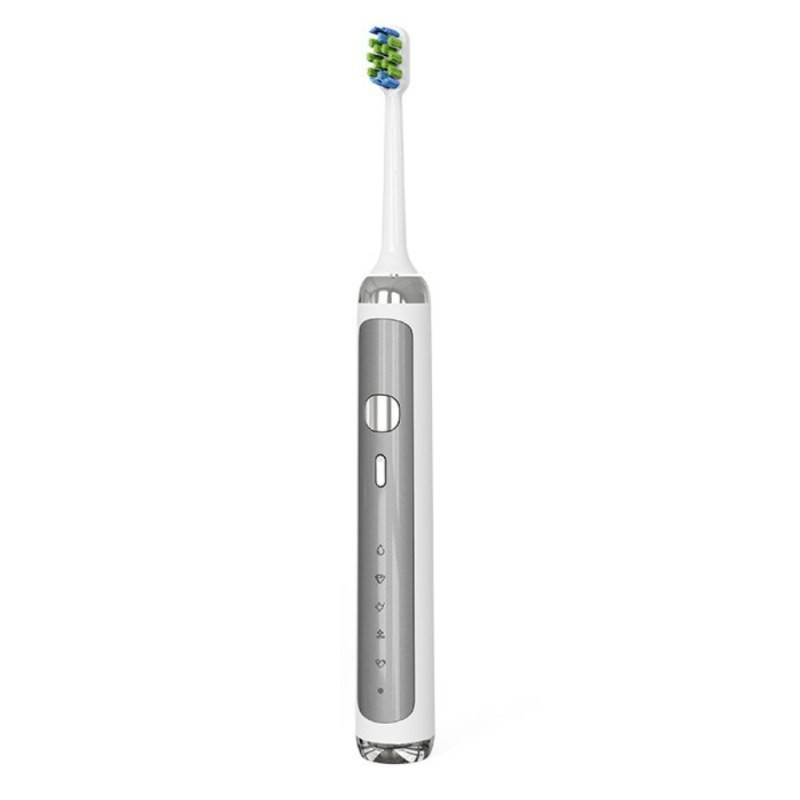 Brosse à dents électrique sonique ECO Micro-bulles – 5 modes IPX7 Blanc