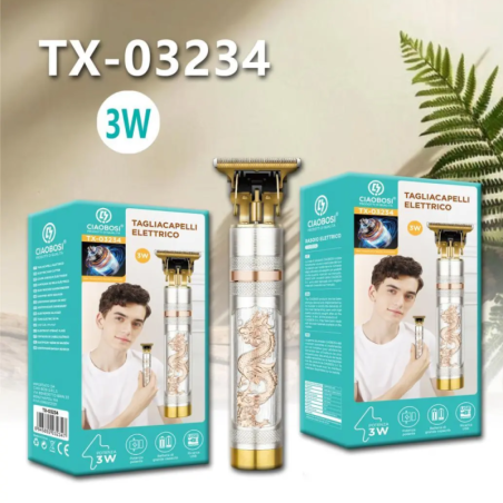 Tondeuse électrique rétro CIAOBOSI TX-03234 – Coupe cheveux compacte 3W