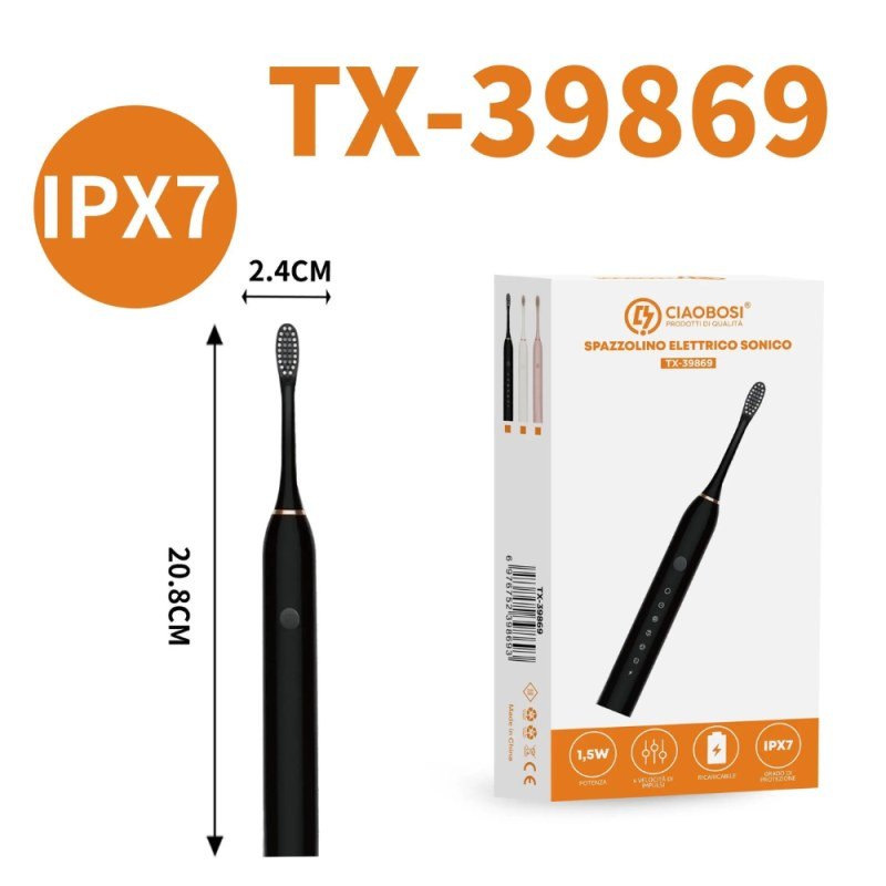Sonic Electric Toothbrush CIAOBOSI TX-39869 – Pink IPX7