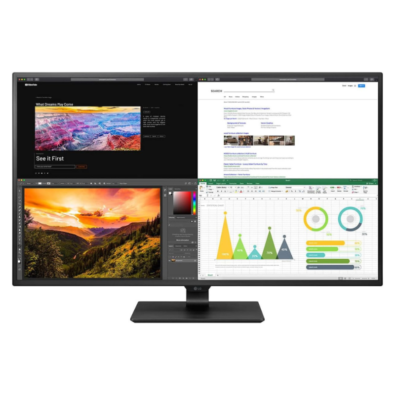 Écran PC LG 43UN700 43" UHD - 3840 x 2160 - Noir - Occasion avec Chargeur Câble Écran PC LG 43UN700 43" UHD - 3840 x 2160 - Noir - Occasion avec Chargeur Câble