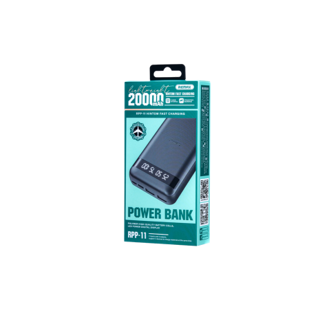 Power Bank 20000mAh REMAX Hintom RPP-11 – Charge rapide 2.4A, 3 appare