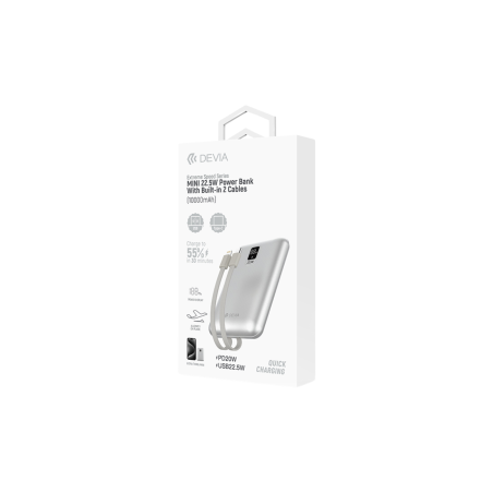 Power Bank 22,5W avec 2 Câbles Intégrés - Série Extreme Speed MINI - (