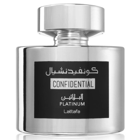 Eau de Parfum Lattafa Confidential Platinum - unisex - 100ml · Smarty Paris Beauté