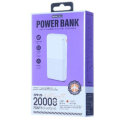 Power bank 20000mAh REMAX Lango séries II RPP-26 2.4A léger et pratiqu