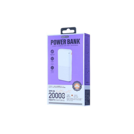 Power bank 20000mAh REMAX Lango séries II RPP-26 2.4A léger et pratiqu