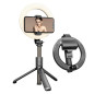 Trépied selfie smartphone avec anneau lumineux Bluetooth – 70 cm