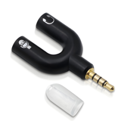 Adaptateur Audio Double Jack pour Écouteur / Casque / Micro avec Prise
