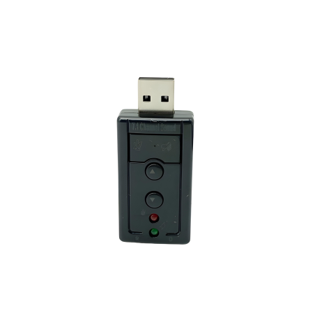 Adaptateur Audio USB Virtuel 7.1 avec Bouton de Commande (Micro audio/