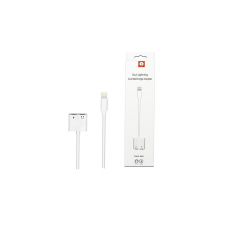 Adaptateur audio et chargeur double Lightning (WUW-X88) Ref A1802 | Sm