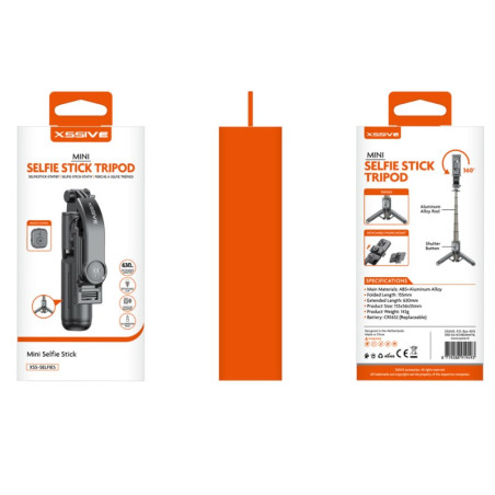 Perche à selfie mini trépied XSSIVE SELFIE5 – Télécommande Bluetooth