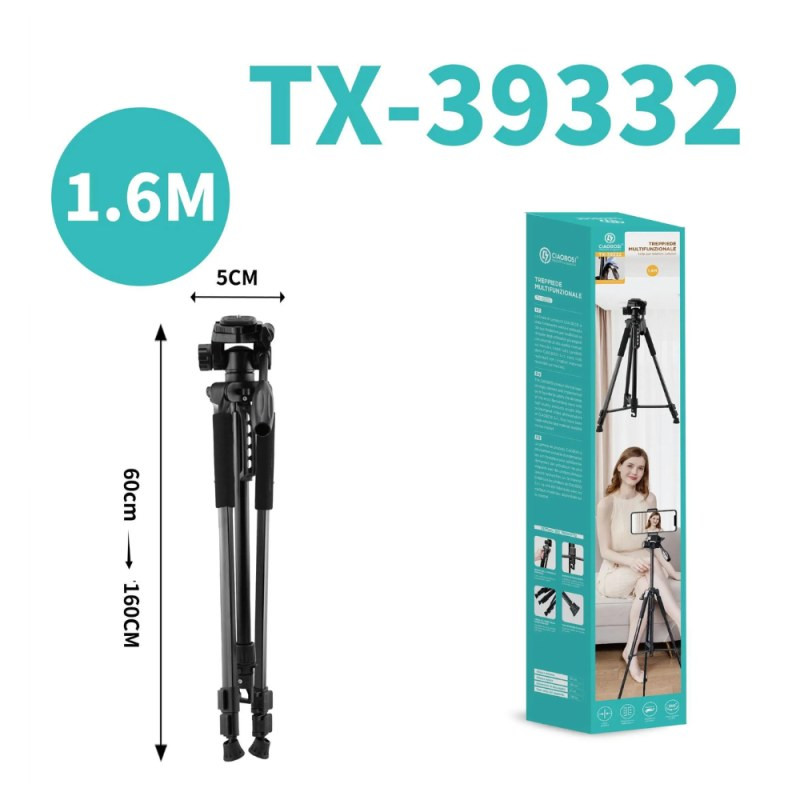 Multifunction Tripod CIAOBOSI TX-39332 – 1.6m 360° rotation, smartphone holder Multifunction Tripod CIAOBOSI TX-39332 – 1.6m 360° rotation, smartphone holder