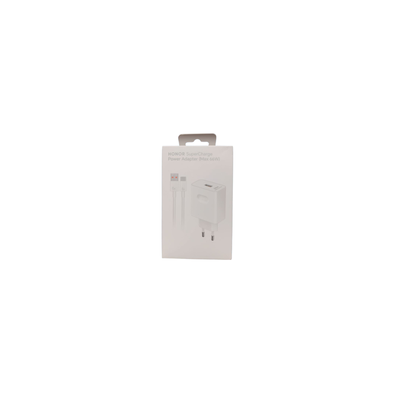 Kit Chargeur USB / Type-C HONOR Chargeur Secteur 66W - Blanc - Retail Box (Origine)