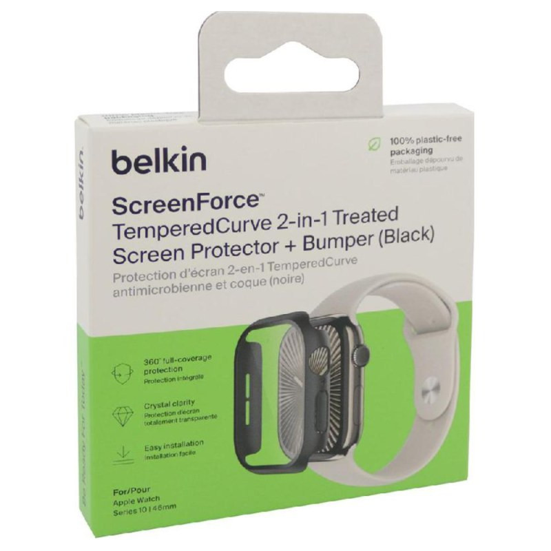 Belkin Bumper de protection Apple Watch Series 10 46 mm – Noir Belkin Bumper de protection Apple Watch Series 10 46 mm – Noir