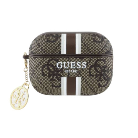 Coque GUESS AirPods 3 PU Charm marron | Smarty