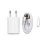 Kit Chargeur 5W Câble Lightning + Extracteur de carte SIM - Vrac (Mayline) Kit Chargeur 5W Câble Lightning + Extracteur de carte SIM - Vrac (Mayline)