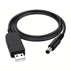 Câble d'Alimentation USB vers 12 V DC 2,1 x 5,5 mm de 0,088m mâle Ref