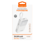 Power Bank 20000mAh Câble USB-C/Lightning 22.5W XSSIVE XSS-PB38W - Blanc
