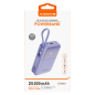 Power Bank 20000mAh Câble USB-C/Lightning XSSIVE XSS-PB38PU - Violet