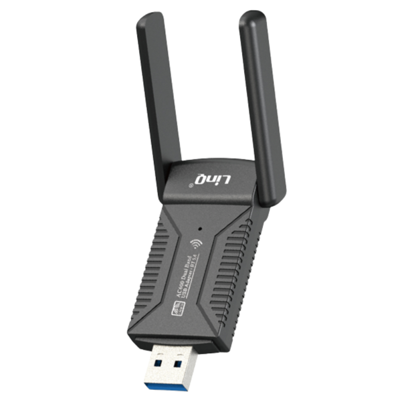 Carte Réseau Sans Fil Bluetooth USB 600M - LinQ WL1205 Carte Réseau Sans Fil Bluetooth USB 600M - LinQ WL1205