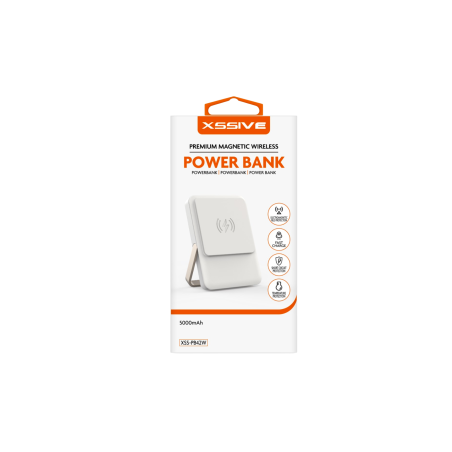 Power Bank Magnétique 5000mAh XSSIVE XSS-PB42W - Blanc - Alimentation