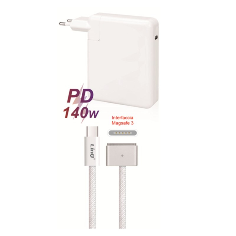 Kit chargeur LinQ PD9081 – MacBook MagSafe 3 140 W Kit chargeur LinQ PD9081 – MacBook MagSafe 3 140 W