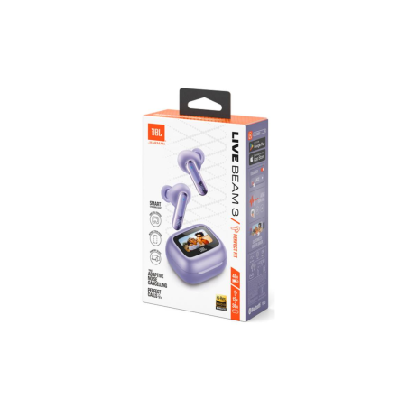 Ecouteurs Bluetooth JBL Live Beam 3 - JBLLIVEBEAM3PURP - Violet - Audi