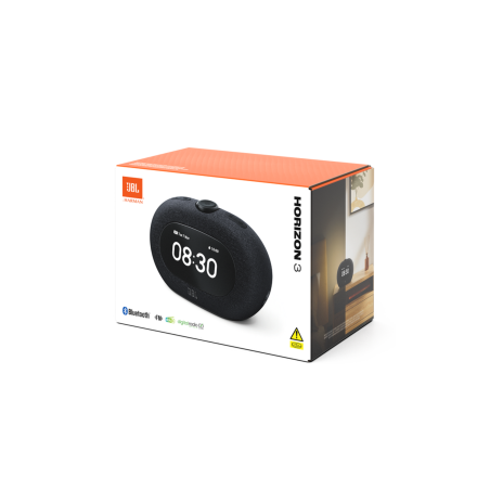 Enceinte Radio Réveil Bluetooth JBL Horizon 3 DAB - JBLHORIZON3BLK - N