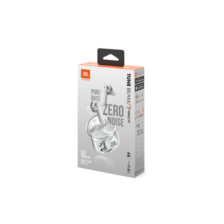 Écouteurs sans fil JBL Tune Beam Ghost Edition - JBLTBEAMGWHTAS - Blan