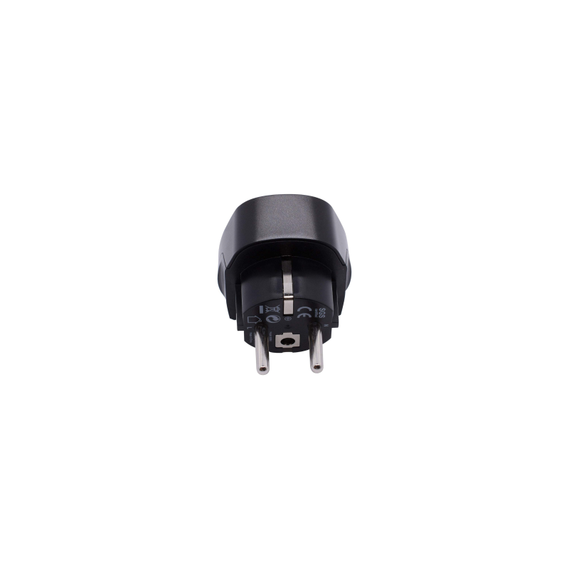 Adaptateur Prise UK vers EU - Max 3250W / 13A / 250V - Noir
