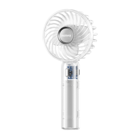 Ventilateur Portable 1200mAh Remax RS-SF01 - 3 modes de vitesse - Transparent · Smarty Paris