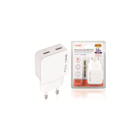Adaptateur Secteur USB-C 25W - Chargeur Rapide LinQ C2601 - Alimentati