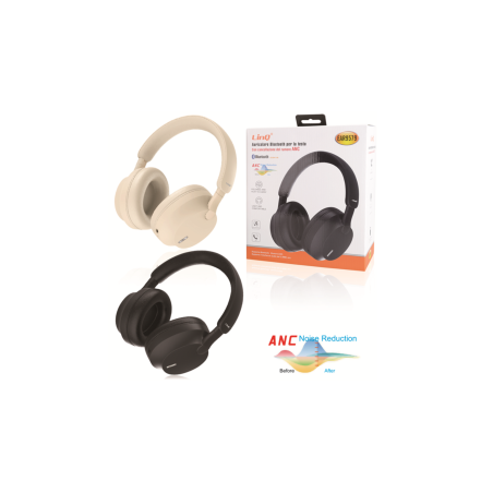 Casque Bluetooth LinQ EAR9579 - Noir - Alimentation Ref A3528 | Smarty