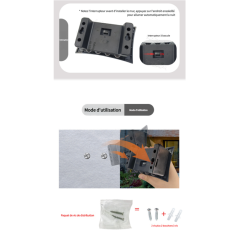 Lampe Solaire Murale Décorative - Éclairage Haut-Bas - 2 LED - Lumière Chaude - Inclus Vis - 1,2V - 4PCS · Smarty Paris