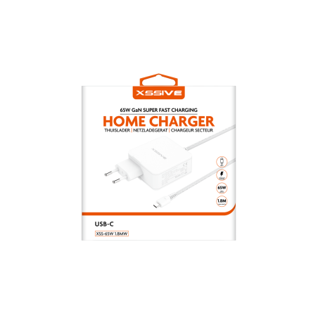 Chargeur Ordinateur USB-C 65W XSSIVE XSS-65W1.8MW - Blanc - Alimentati