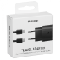 Samsung Kit chargeur USB-C vers USB-C EP-T2510XBEGEU – 25W Noir en boîte Samsung Kit chargeur USB-C vers USB-C EP-T2510XBEGEU – 25W Noir en boîte