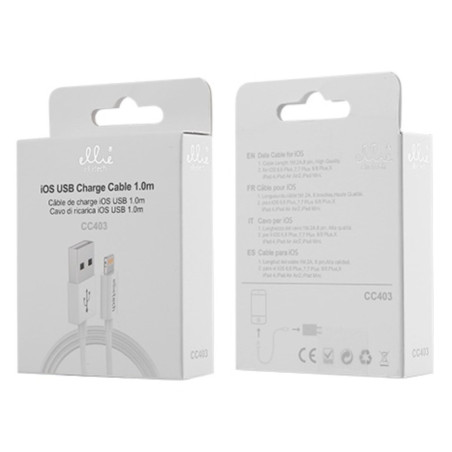 Câble Ellietech CC403 USB vers Lightning 1 m